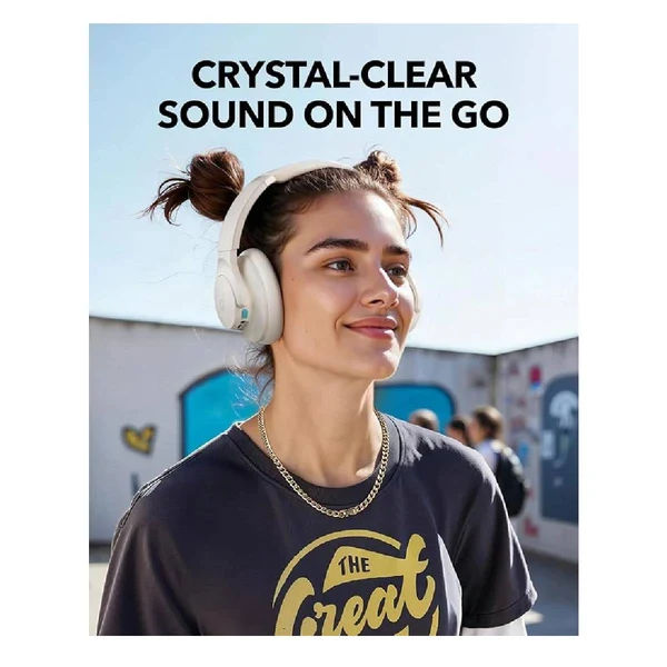 Anker Soundcore Q11i Wireless Over-Ear Bluetooth Headphones, White