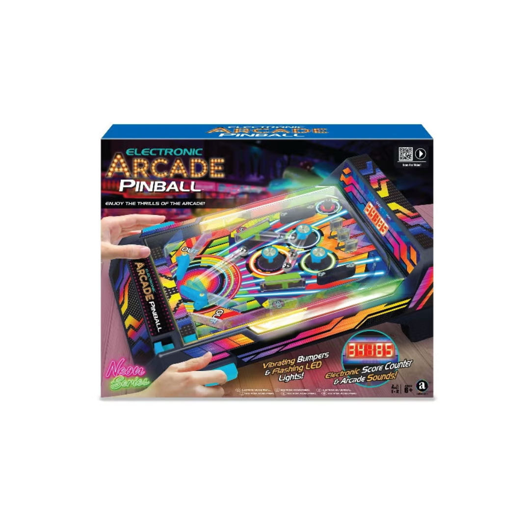 Ambassador Neon Series Electronic Arcade Pinball Game, 6+ Years