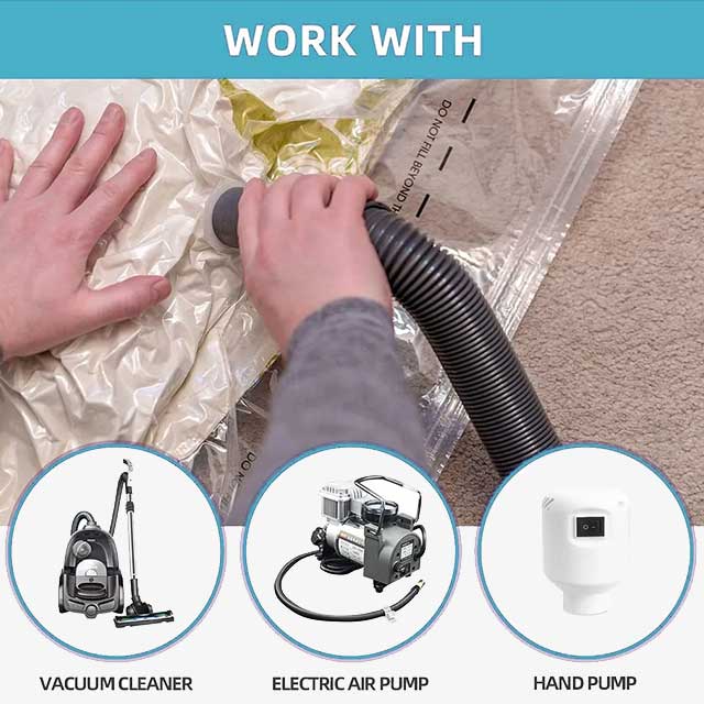 Vacuum Storage Space Sealed Bags – Large, Durable, Reusable, and Vacuum-Seal for Clothes, Bedding, and More