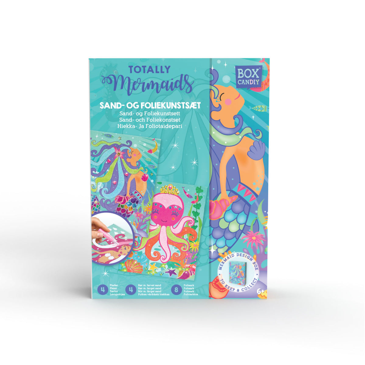 Box CanDIY Totally Mermaids Sand and Foil Art Set, 6+ years