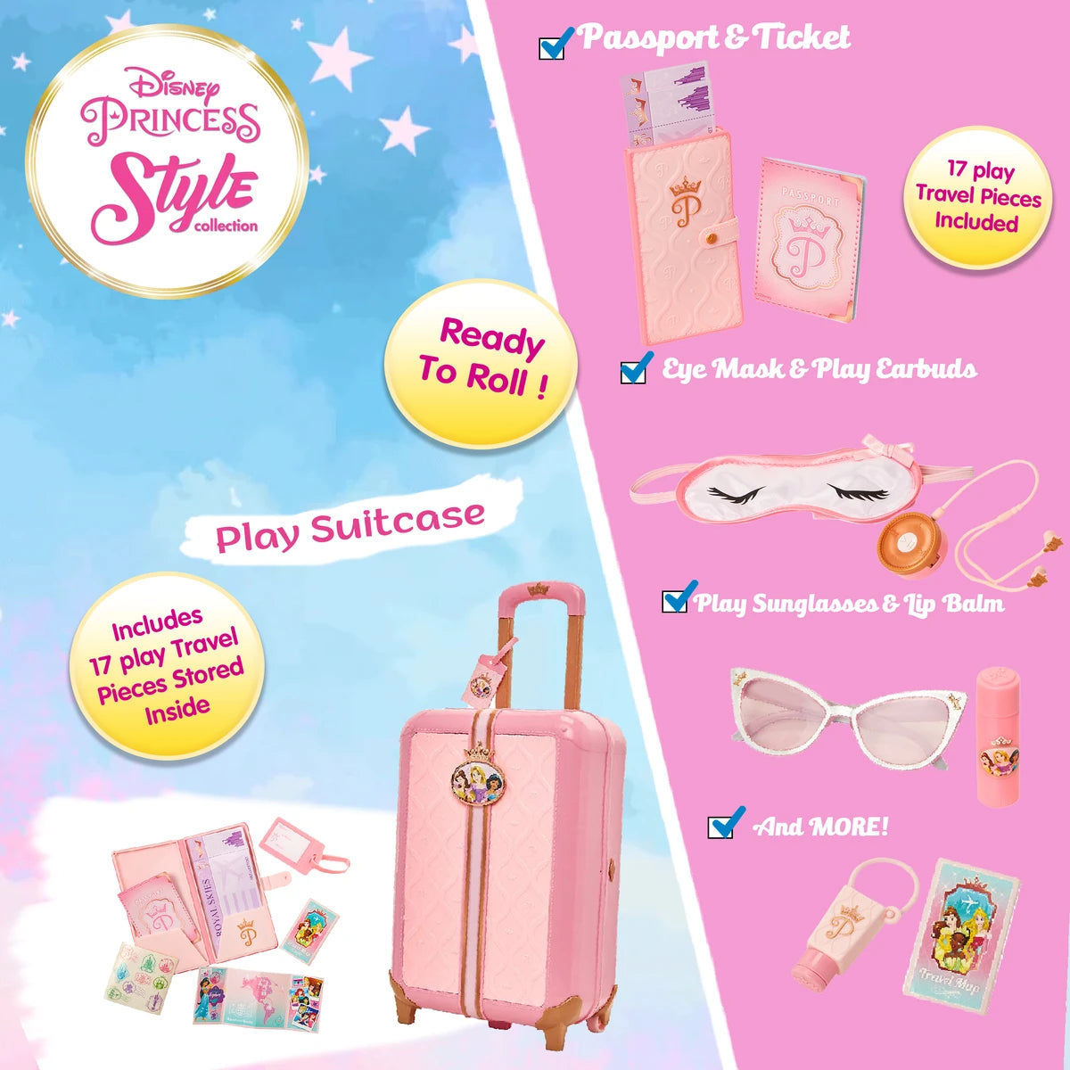 DPRINCESS STYLE SUITCASE TRAVEL SET