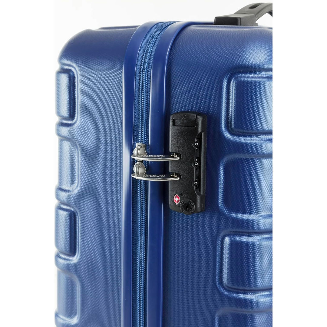 American Tourister Bricklane Hard Luggage Trolley Bag, Blue