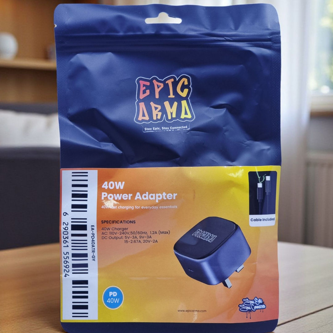 EPICARMA 40W Power Adapter with 60W USB-C to USB-C Cable