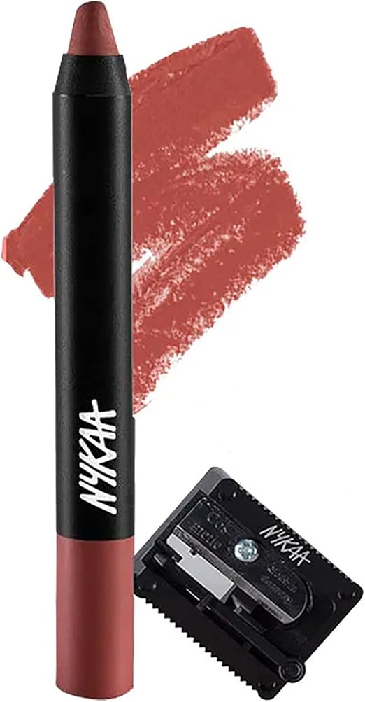 Nykaa Matteilicious lip crayon Next Level Nude04