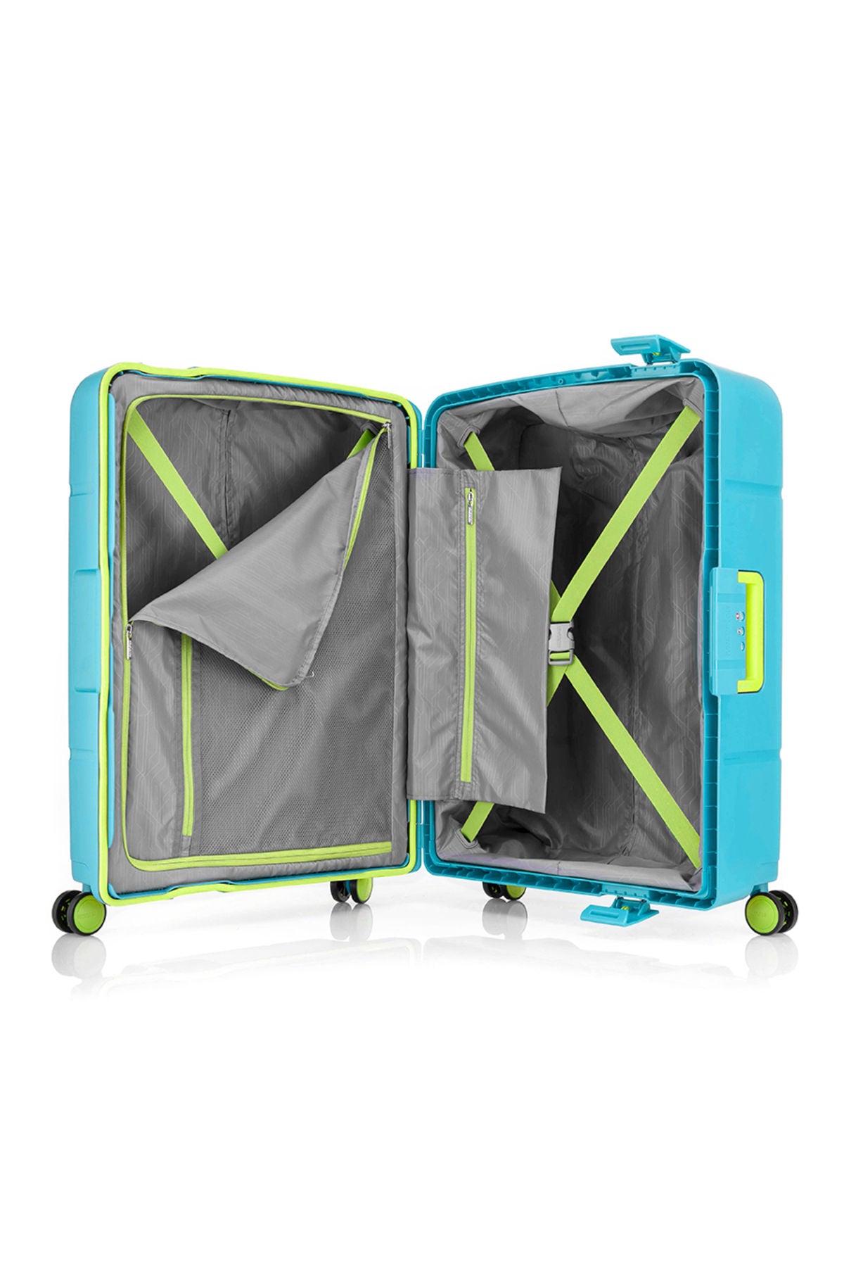 American Tourister Trigard Hard Luggage Trolley Bag, Scuba Blue