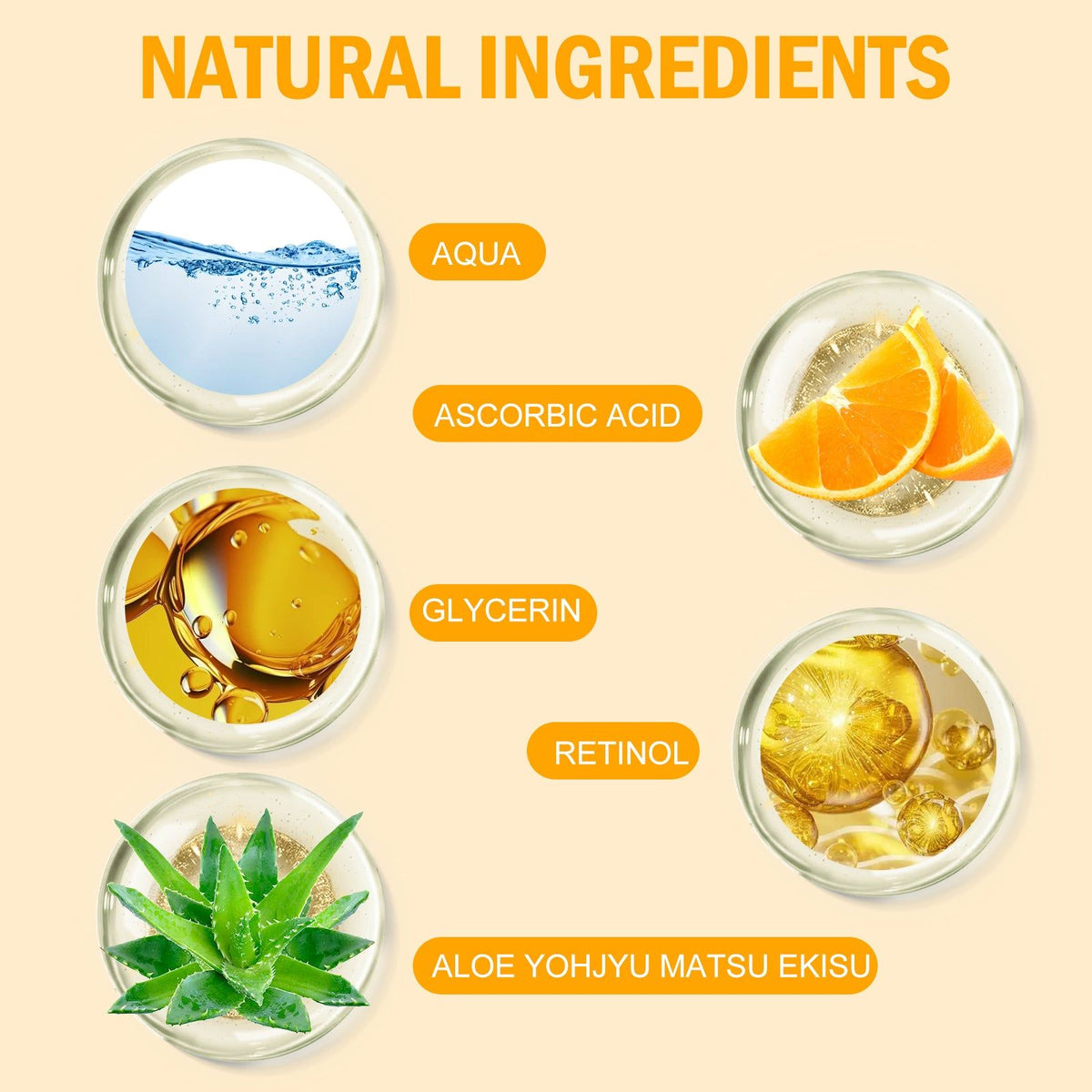 Hydrating Facial Care Serum with Vitamin C, Dark Spot Remover, Brightening Moisturizer ,30ml