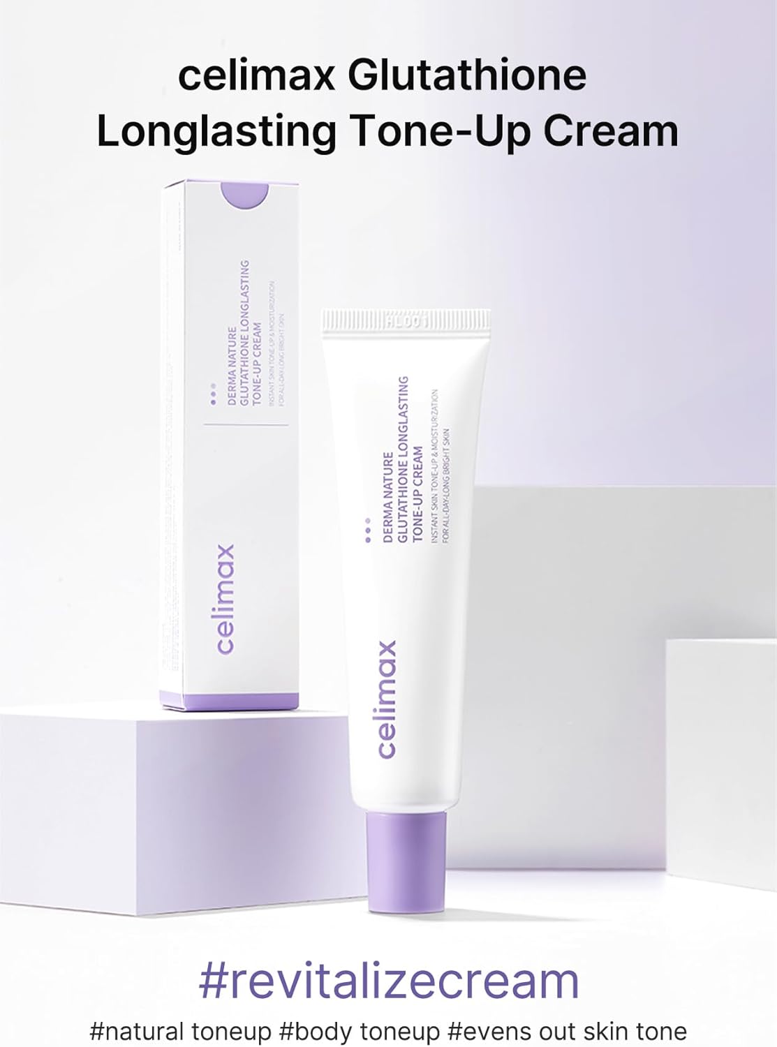 CELIMAX Derma Nature Glutathione Longlasting Tone-Up Cream