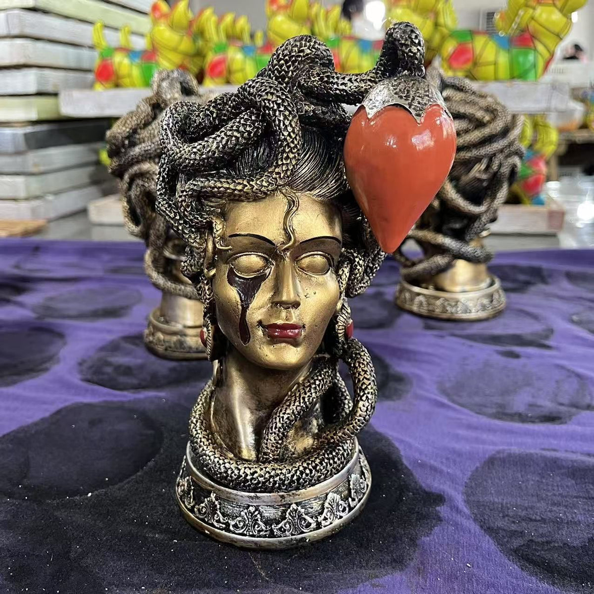 Medusa Resin Table Lamp USB Mythical Night Light