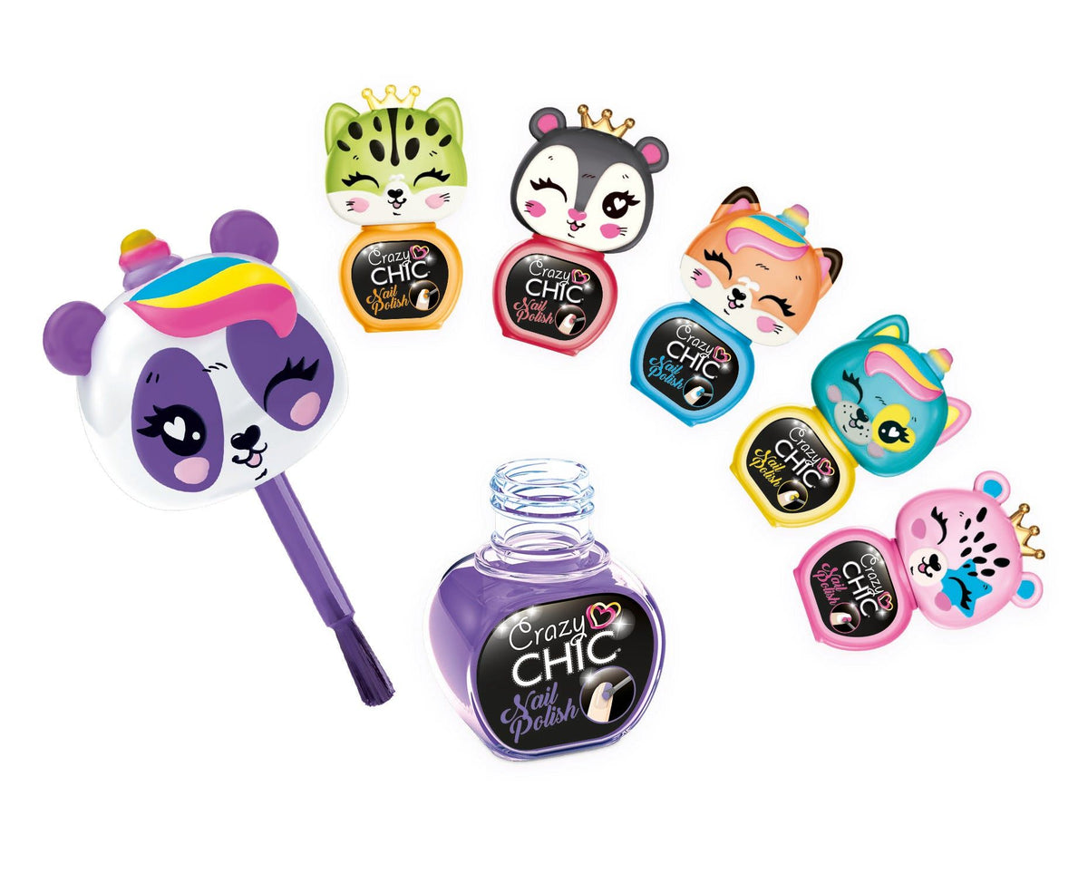 Clementoni Crazy Chic Nail Polish Set – Kids Nail Art Kit