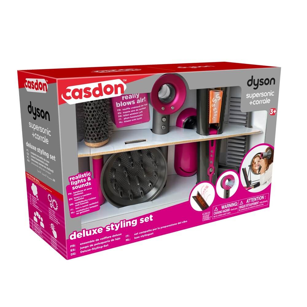 Casdon Dyson Supersonic & Corrale Deluxe Styling Set 6 Pieces, 3+ years
