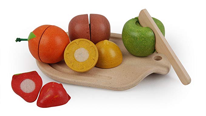 PlanToys Assorted Fruit Set — Wooden Pretend Play Food