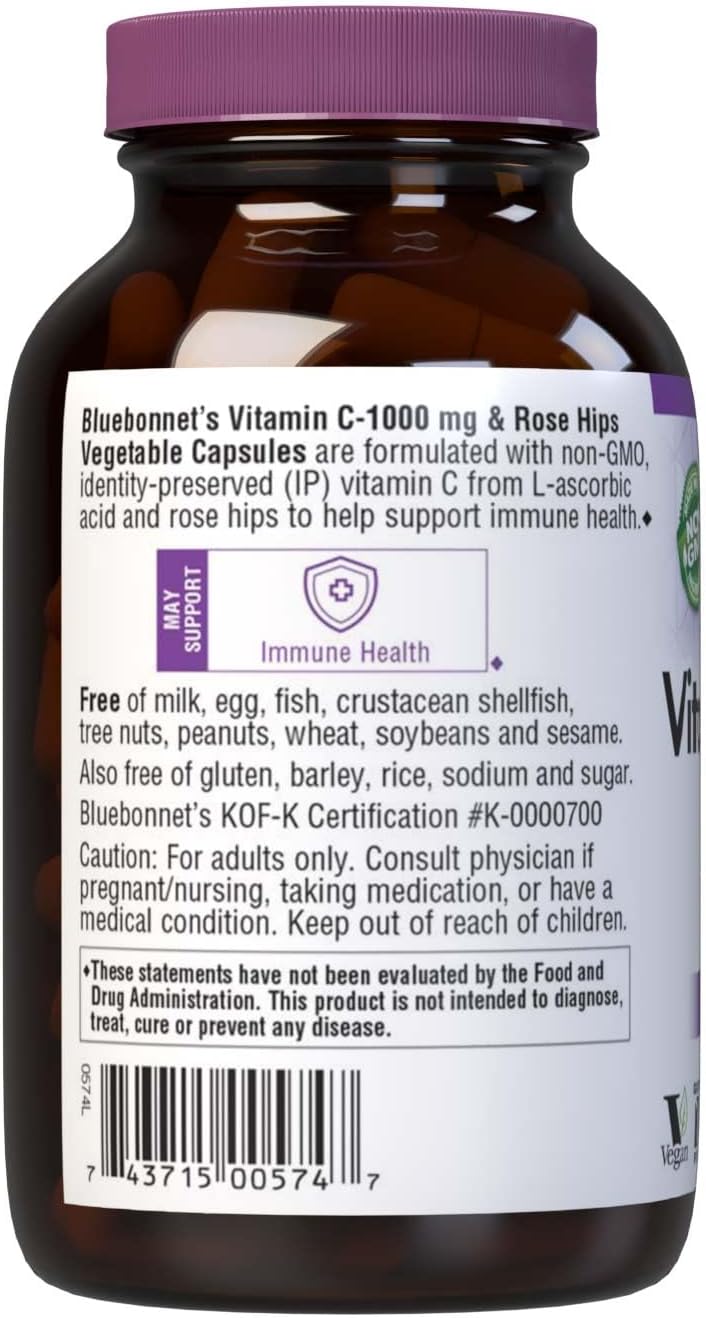 BlueBonnet VIT C1000MG+ROSEHIPS 90S