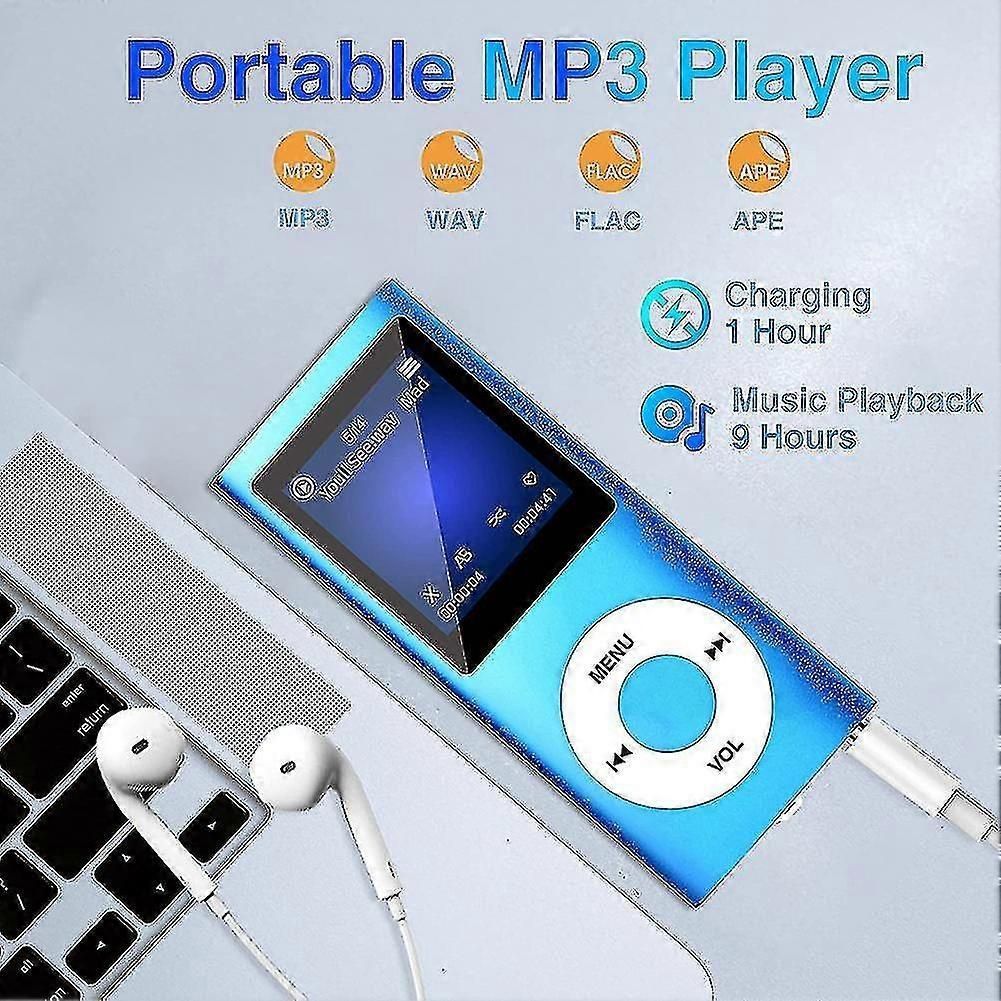 Mp3 Player With Bluetooth 5.0, Music Player With 32gb Tf Card,fm,earphone, Portable Hifi Music Play zxin