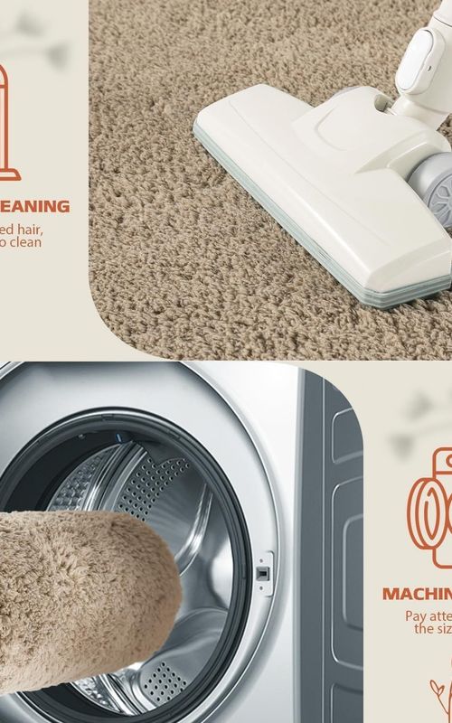 AIESY® Ultra-Soft Plush Washable Non Slip Floor Carpet