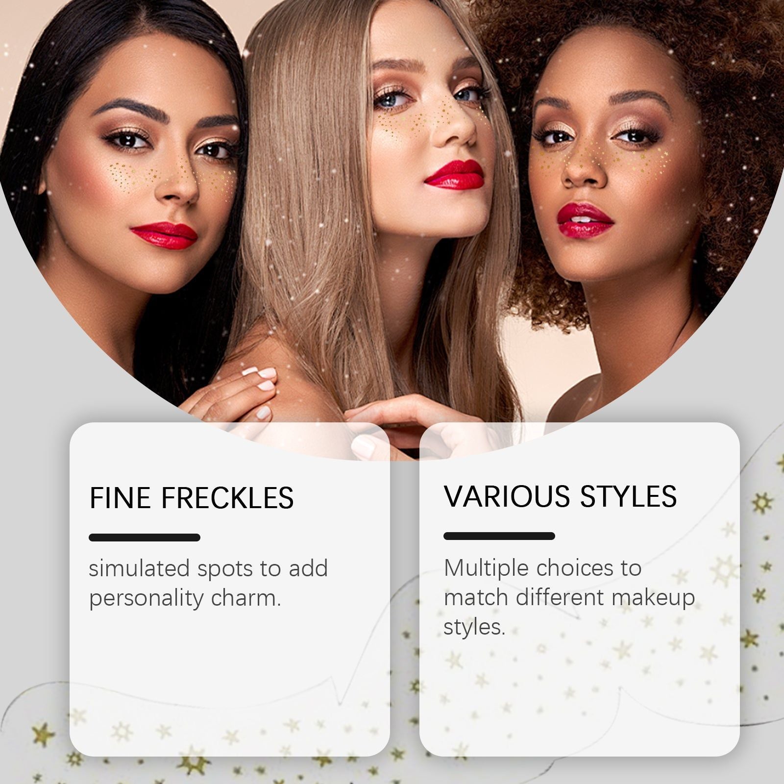 Create Natural Freckle Look with Waterproof Freckle Patch Stickers, Easy & Long-lasting ,6pieces