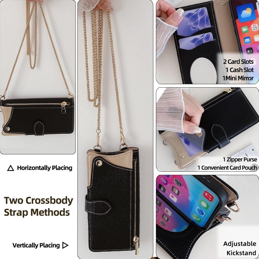Litchi Leather Case For Huawei nova 12i / Enjoy 70 Pro