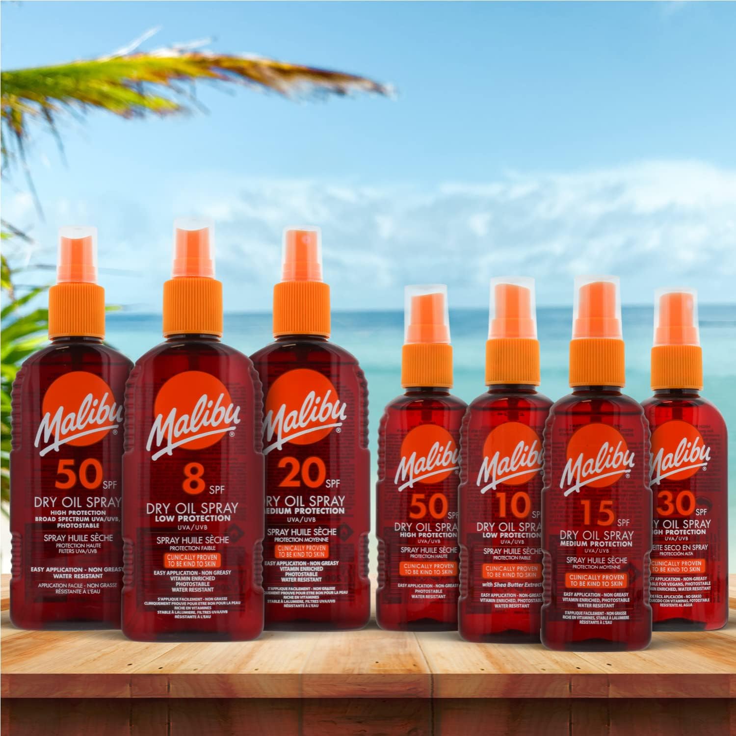 Malibu Dry Oil Spray Spf 2 200Ml