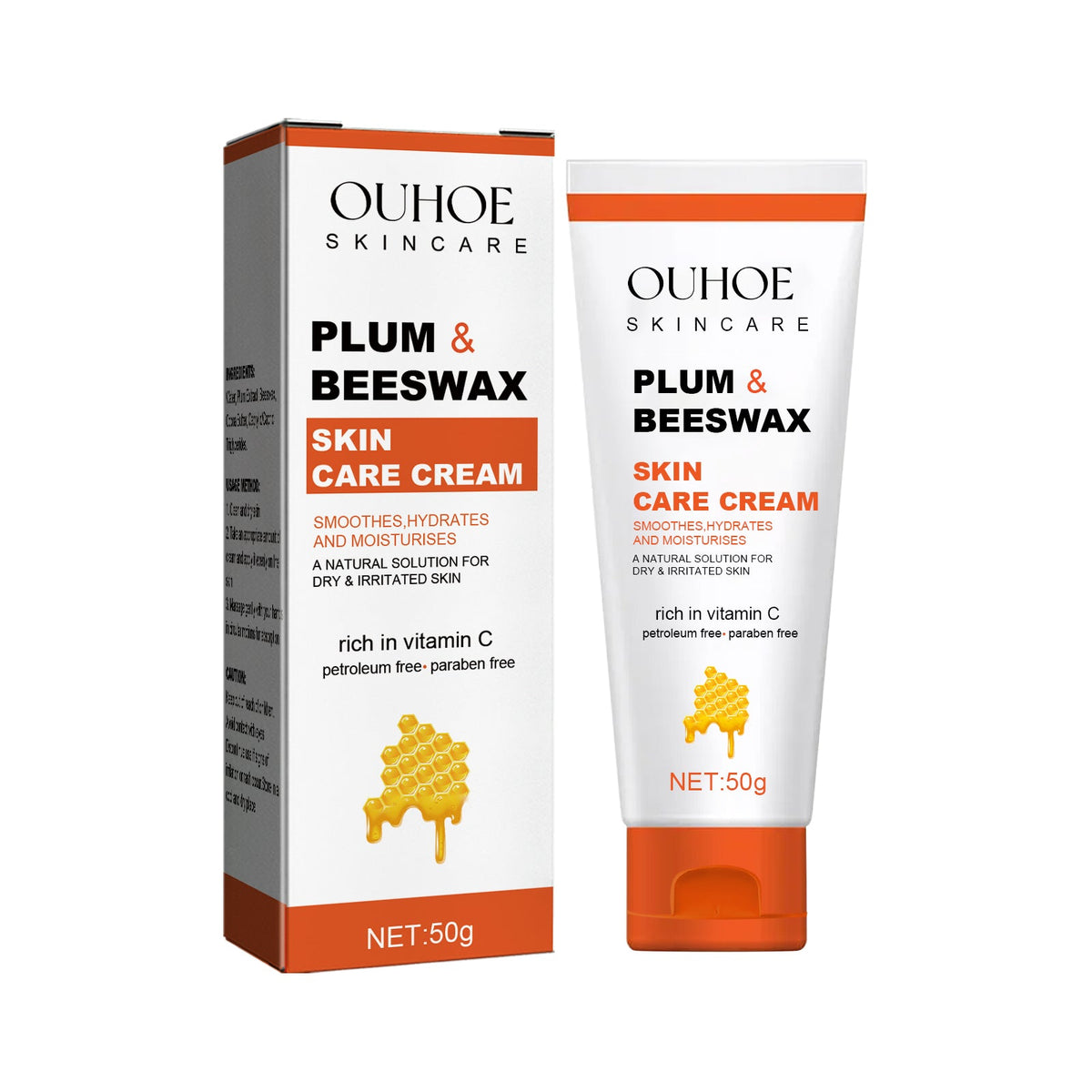 Ultimate Beeswax Skin Care Cream, Moisturizes, Relieves Dry, Sunburn, Insect Bites ,50g