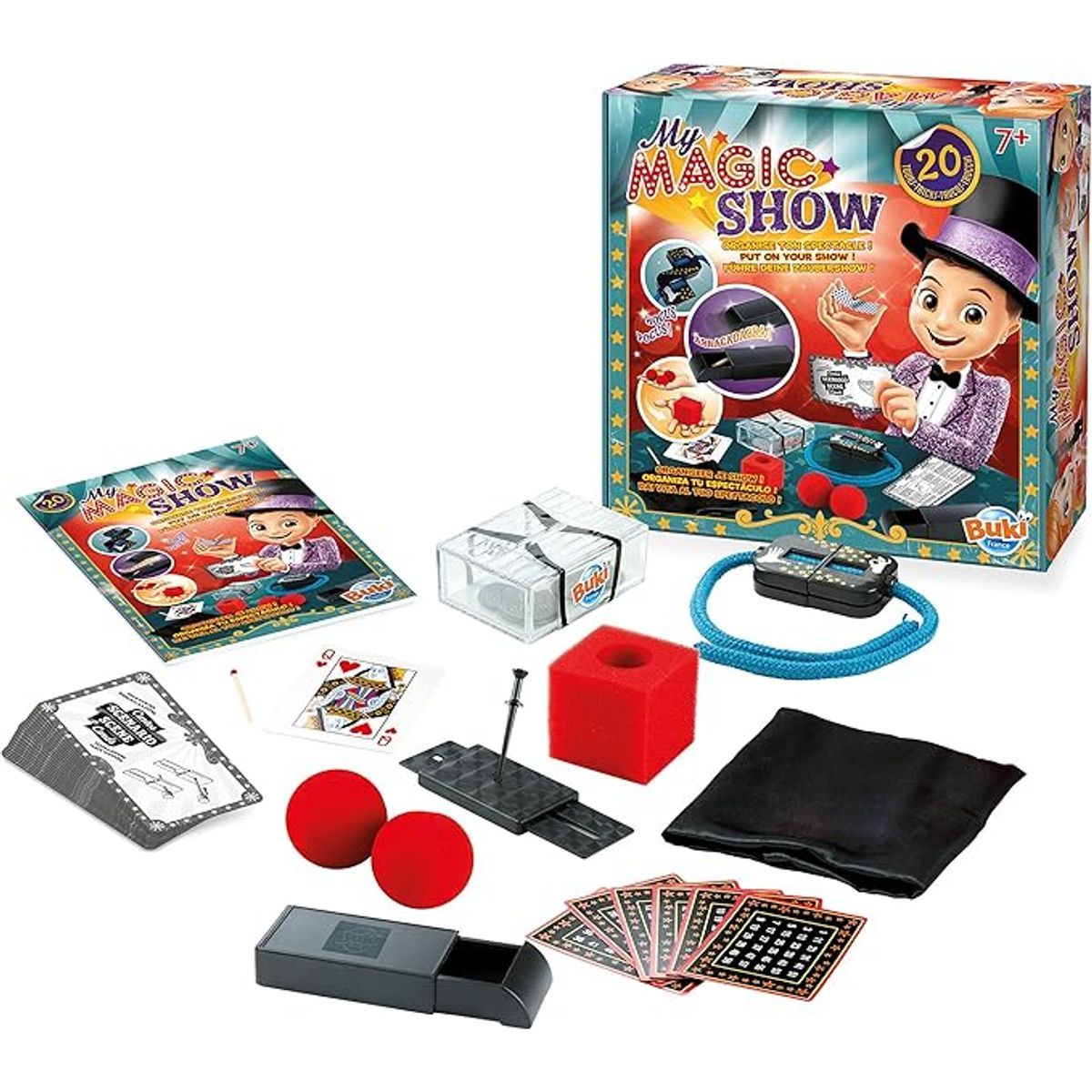 Buki France My Magic Show Magic Trick Set, (20 Tricks)