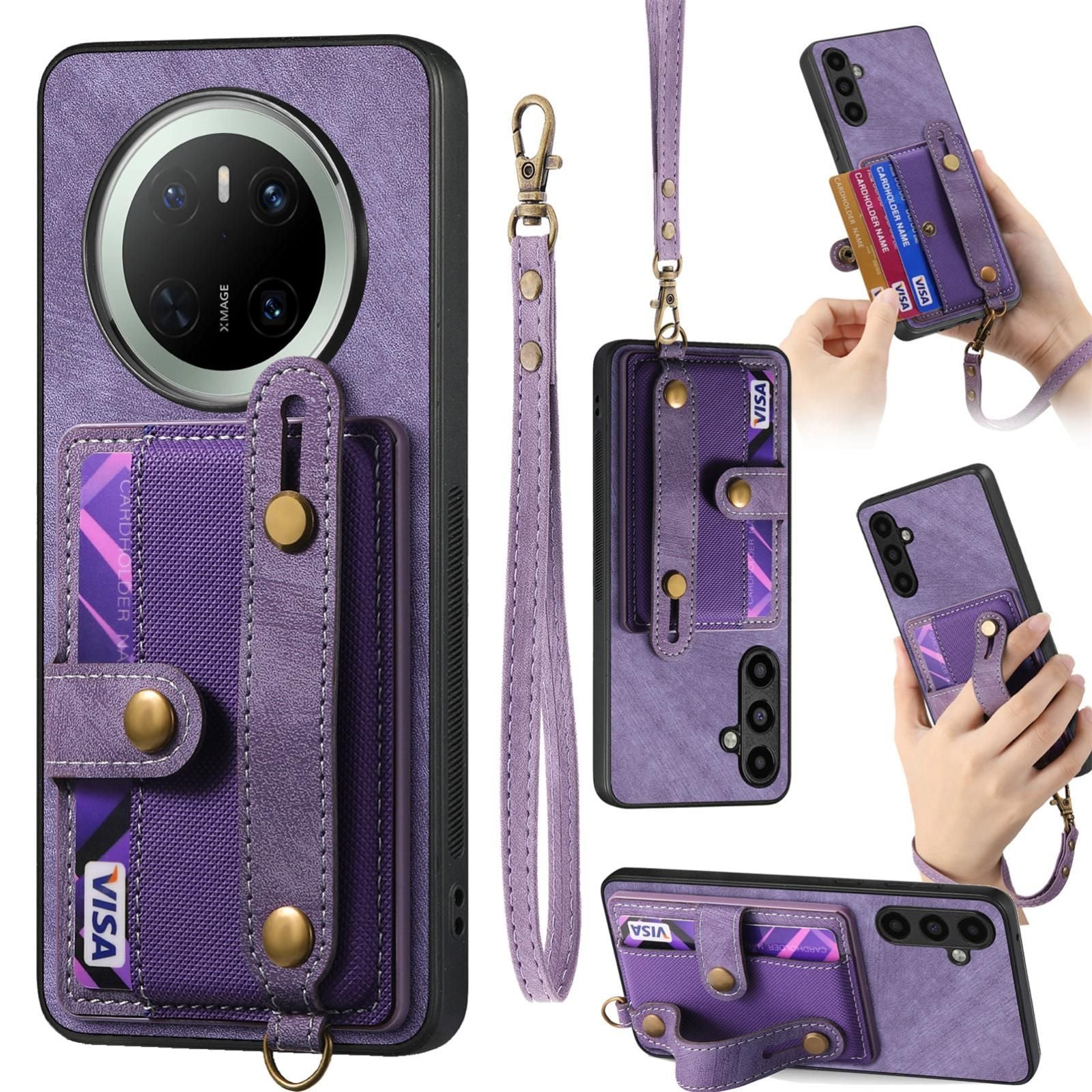 Retro Card Wallet Case For Huawei Mate 70