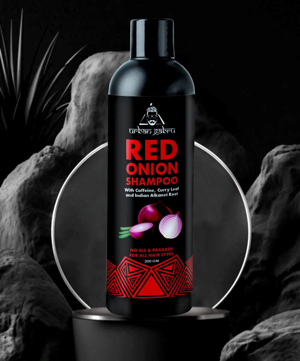 Urban Gabru Natural Onion shampoo for hair strengthening & hairfall control 200 gm