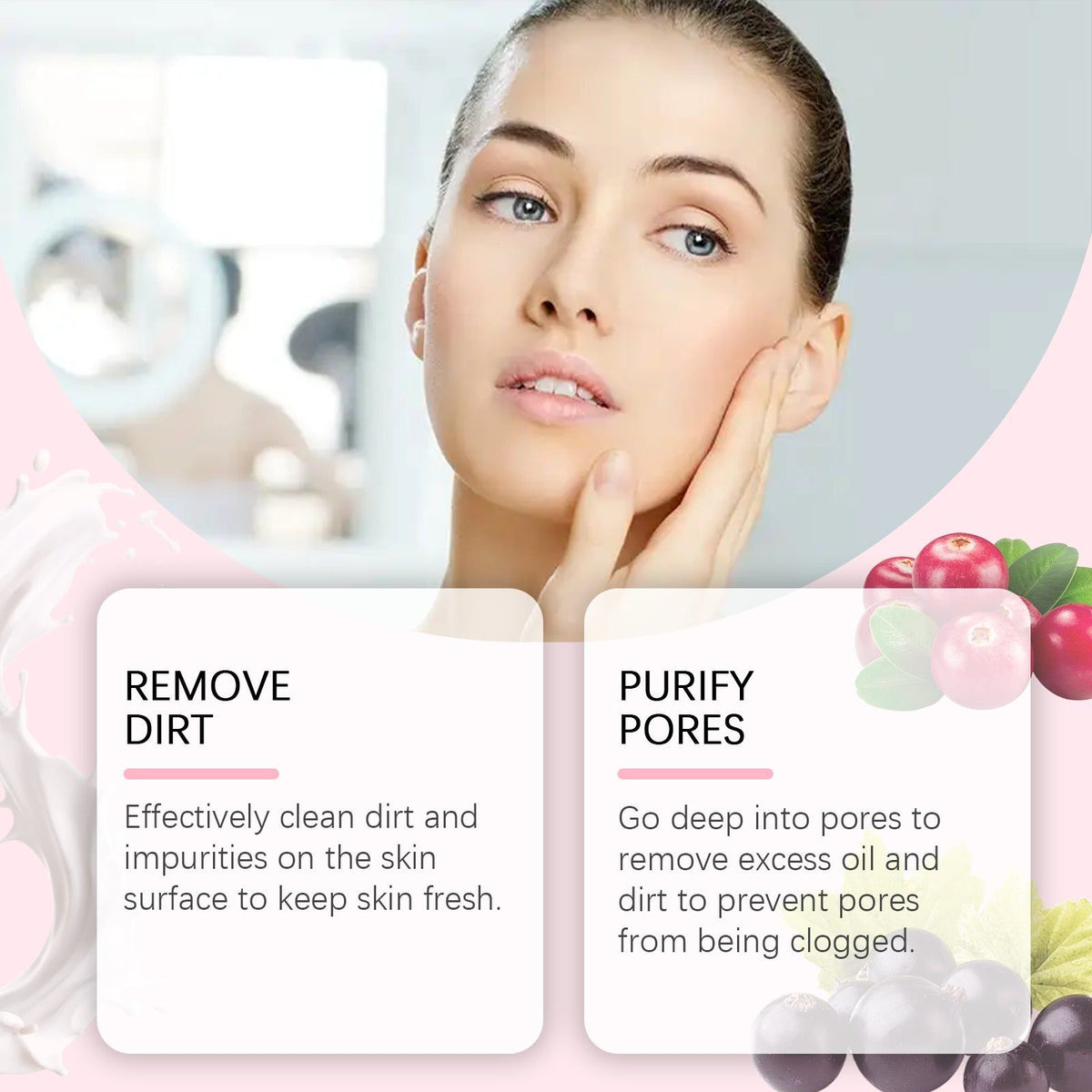 Deep Moisturizing Facial Cleansing, Gentle, Hydrating, Pore Purifying, Non-Tight Skin ,120g