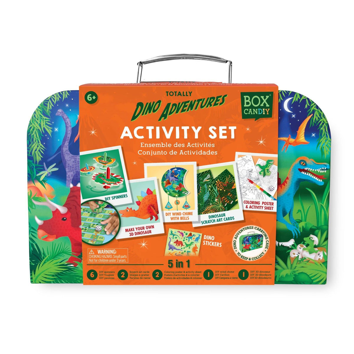 Box CanDIY Totally Dino Adventure Travel Suitcase Multi-Craft & Activity Set, 6+ years