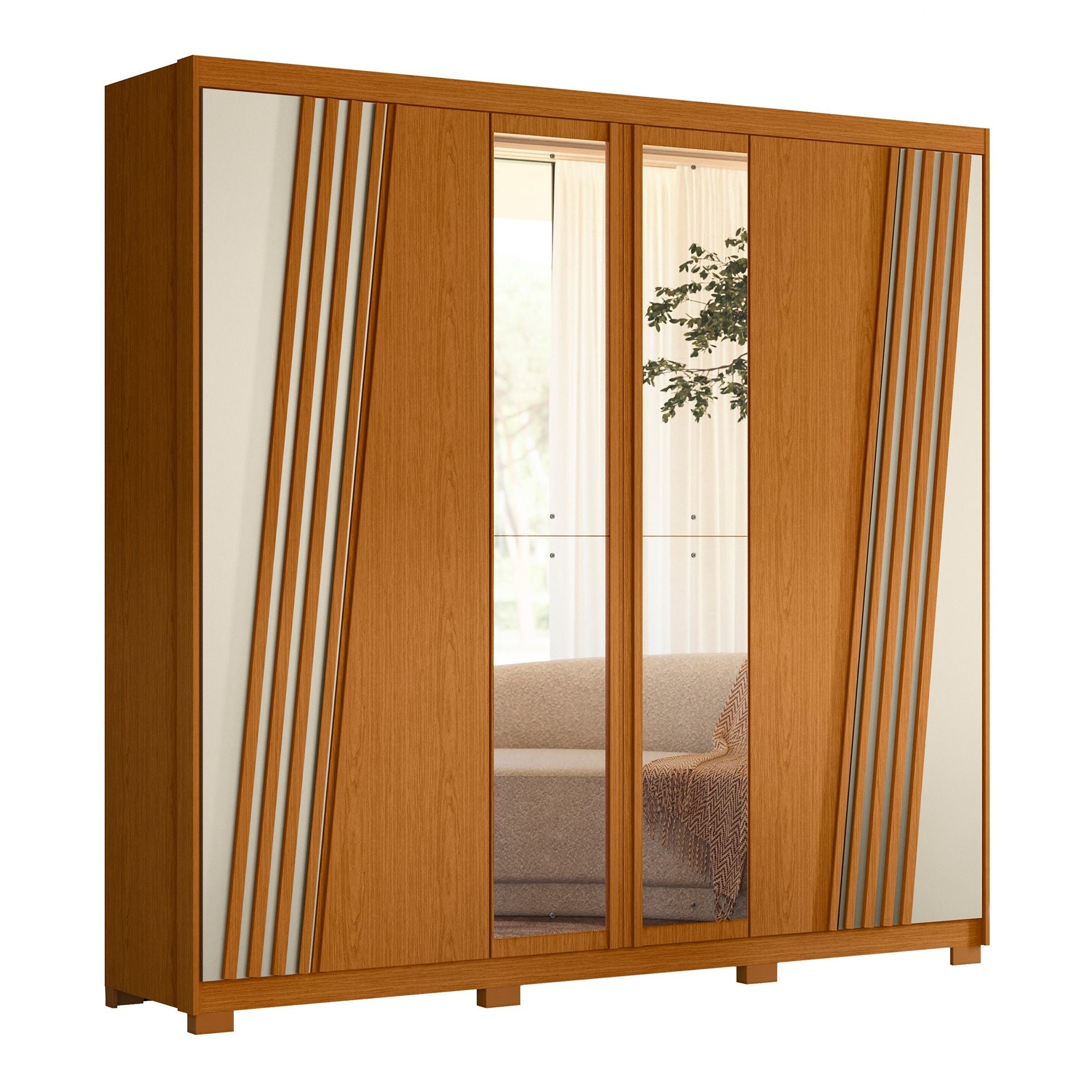 Ouro Verde 6 Door Wardrobe