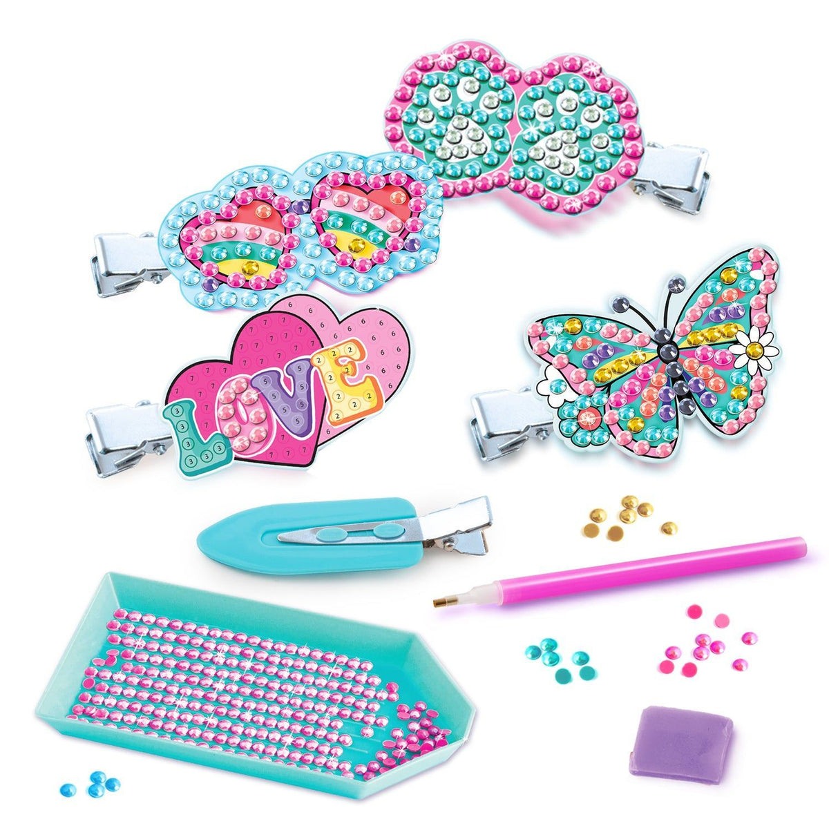 Diamond Art Hair clip set