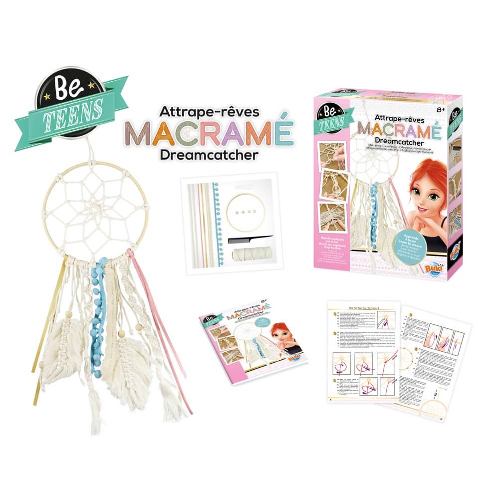 Buki France Macrame DIY Dreamcatcher Craft Kit