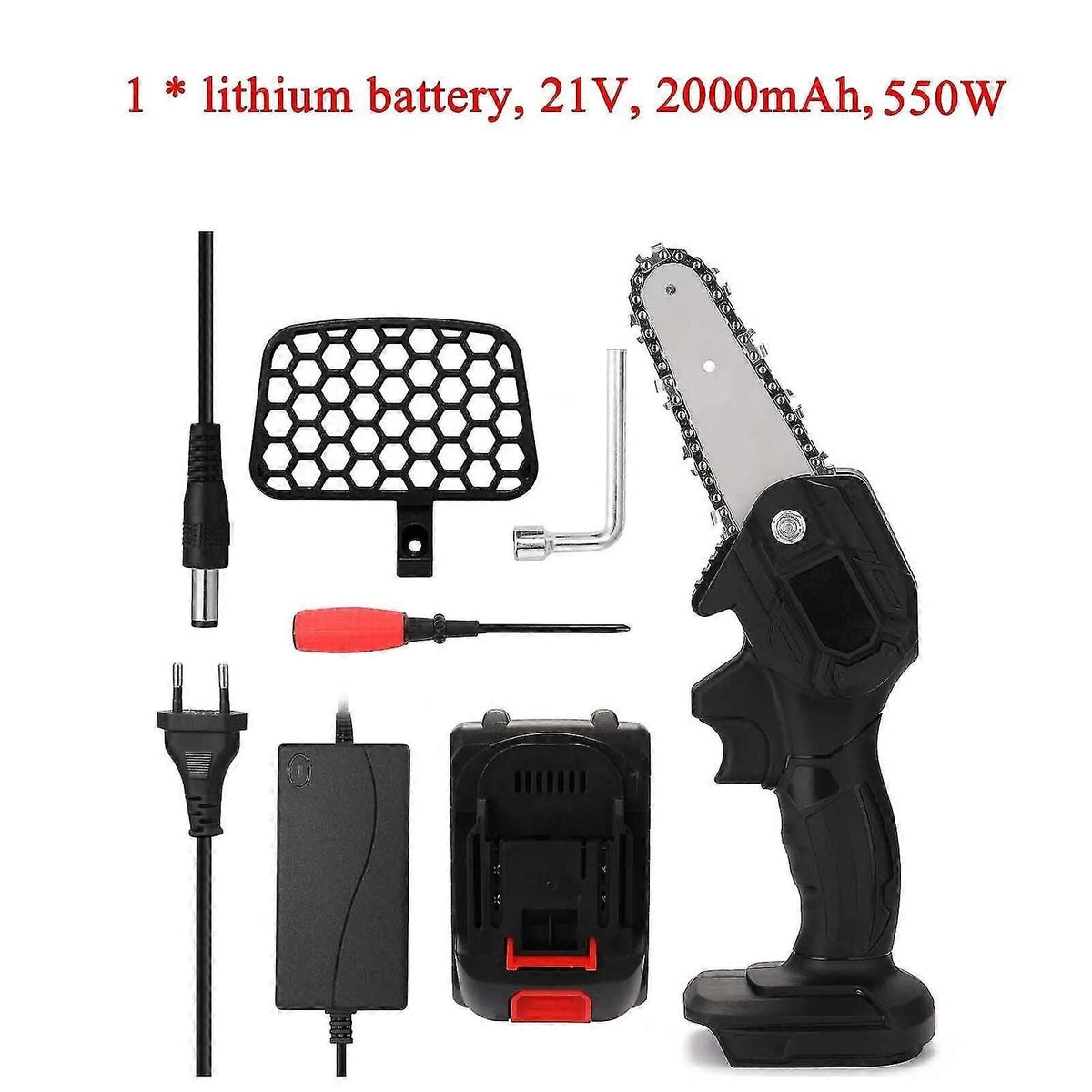 Rechargeable Small Electric Saw 21v Lithium Battery Portable Woodworking One-handed Electric Saw Mini Brushed Electric Chain Saw zxin