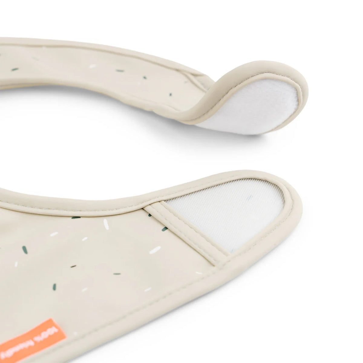 Done By Deer Bib W/Velcro 2-Pack Lalee Sand