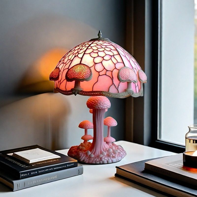 Colorful Flower Mushroom LED Desk Lamp USB