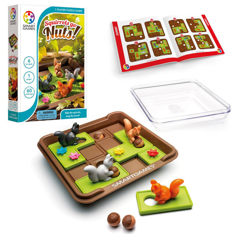 Smart Games Squirrels Go Nuts! — Sliding Puzzle Game