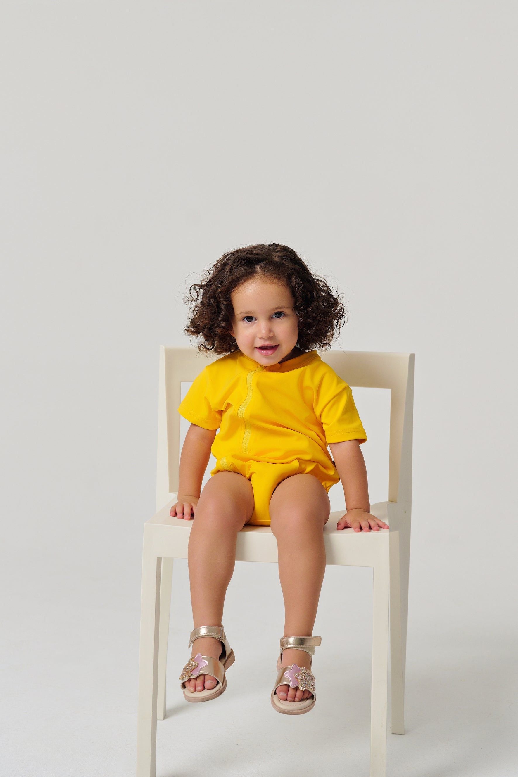 MULU Classic Unisex Baby Romper - Yellow