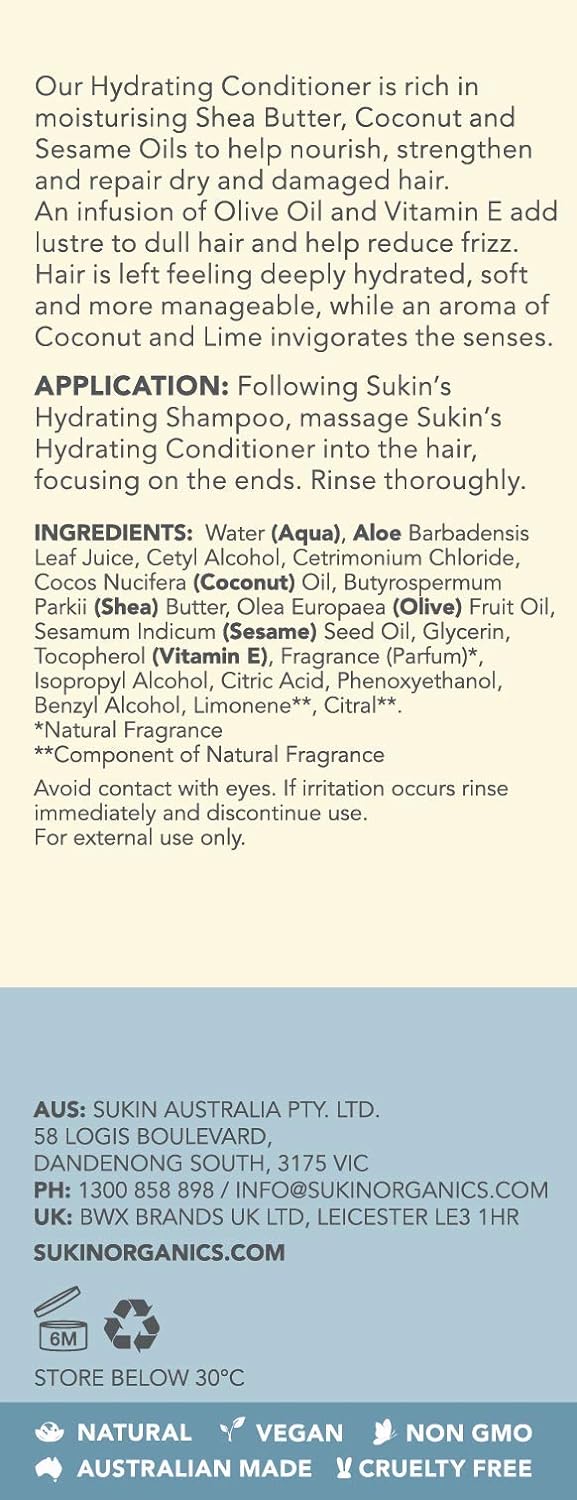 Sukin Hydrating Conditioner, 500 Ml