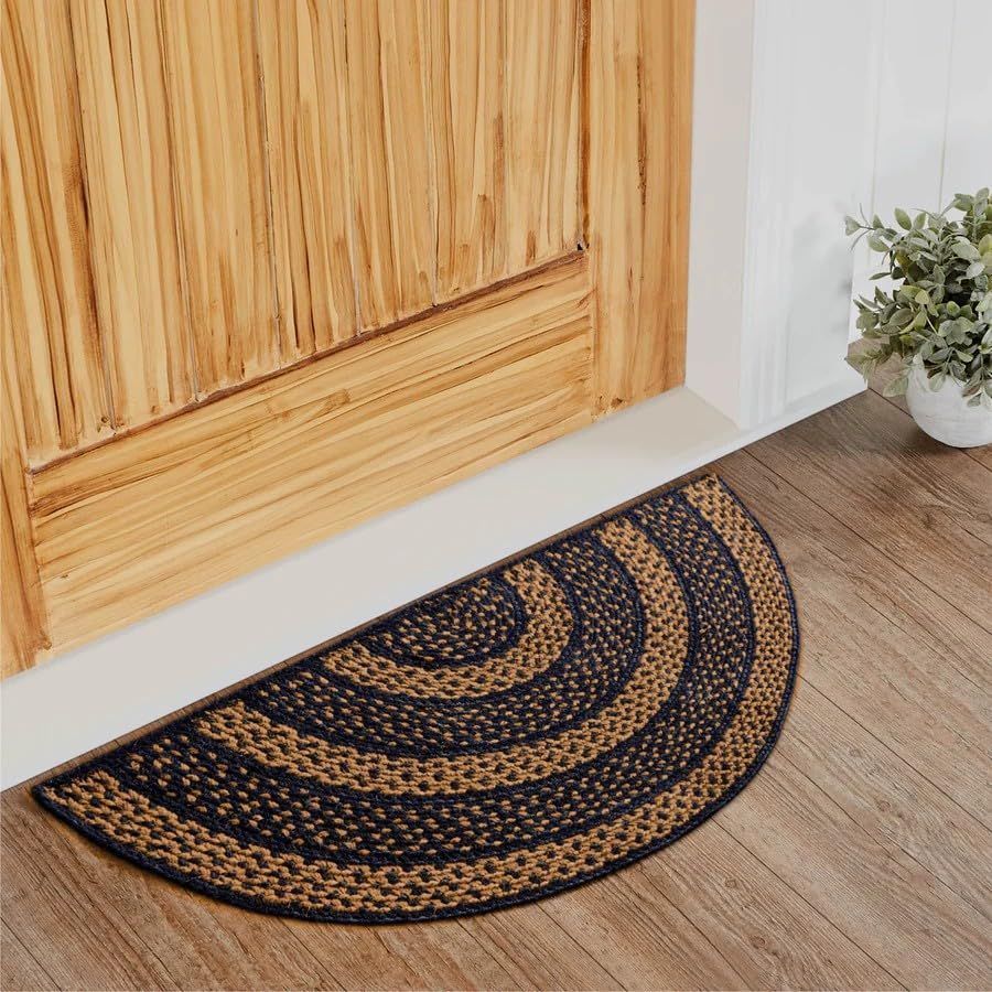 AIESY®  Beautiful U-shape Reversible Braided Stars Rug