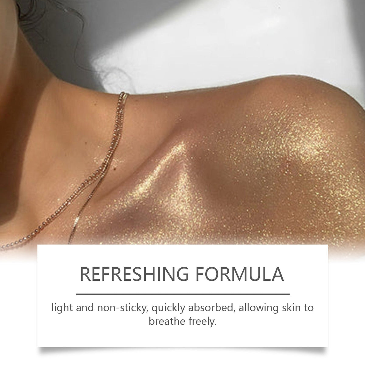 Body Glitter Spray, Long-Lasting Persistent Shine, Sparkling Body & Hair Highlighter ,100ml