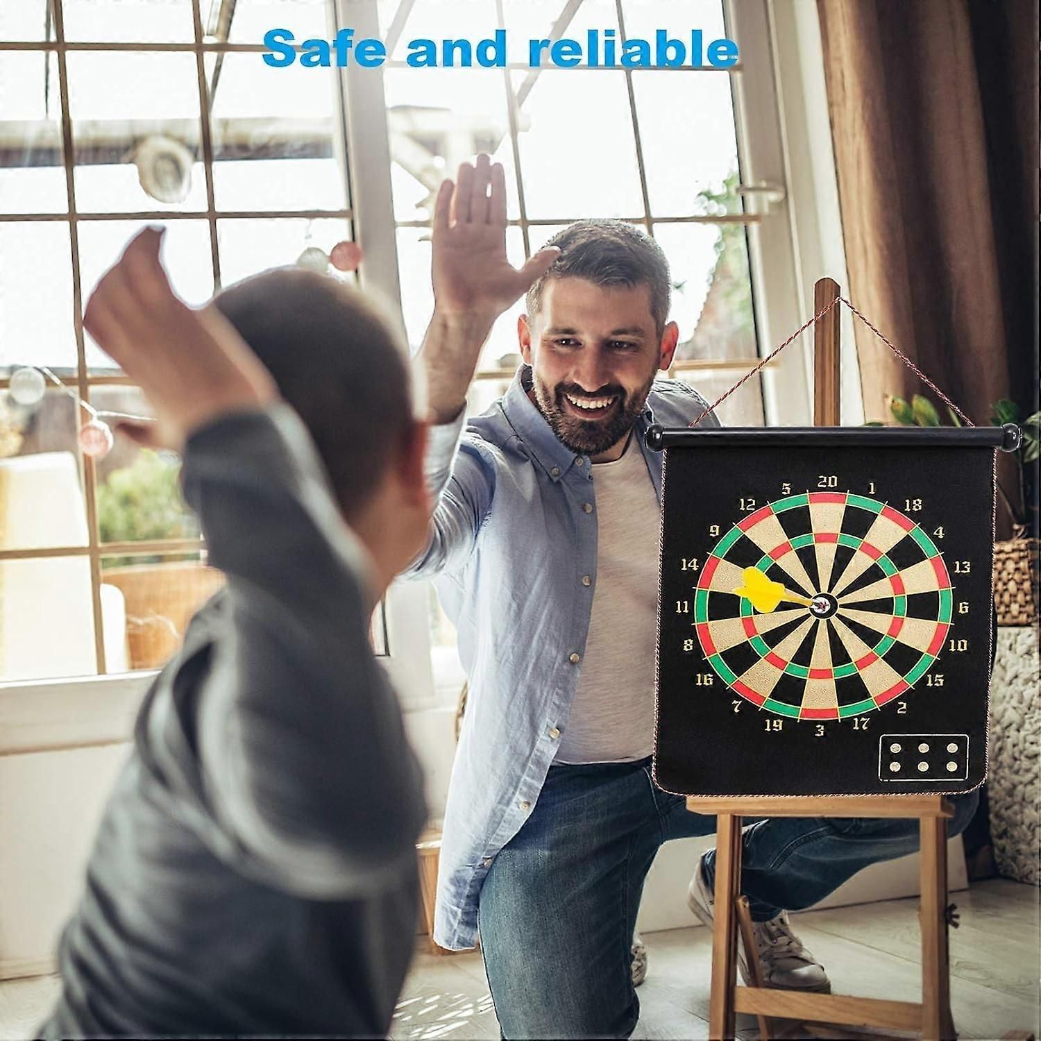 Magnetic Roll-Up Dartboard Set