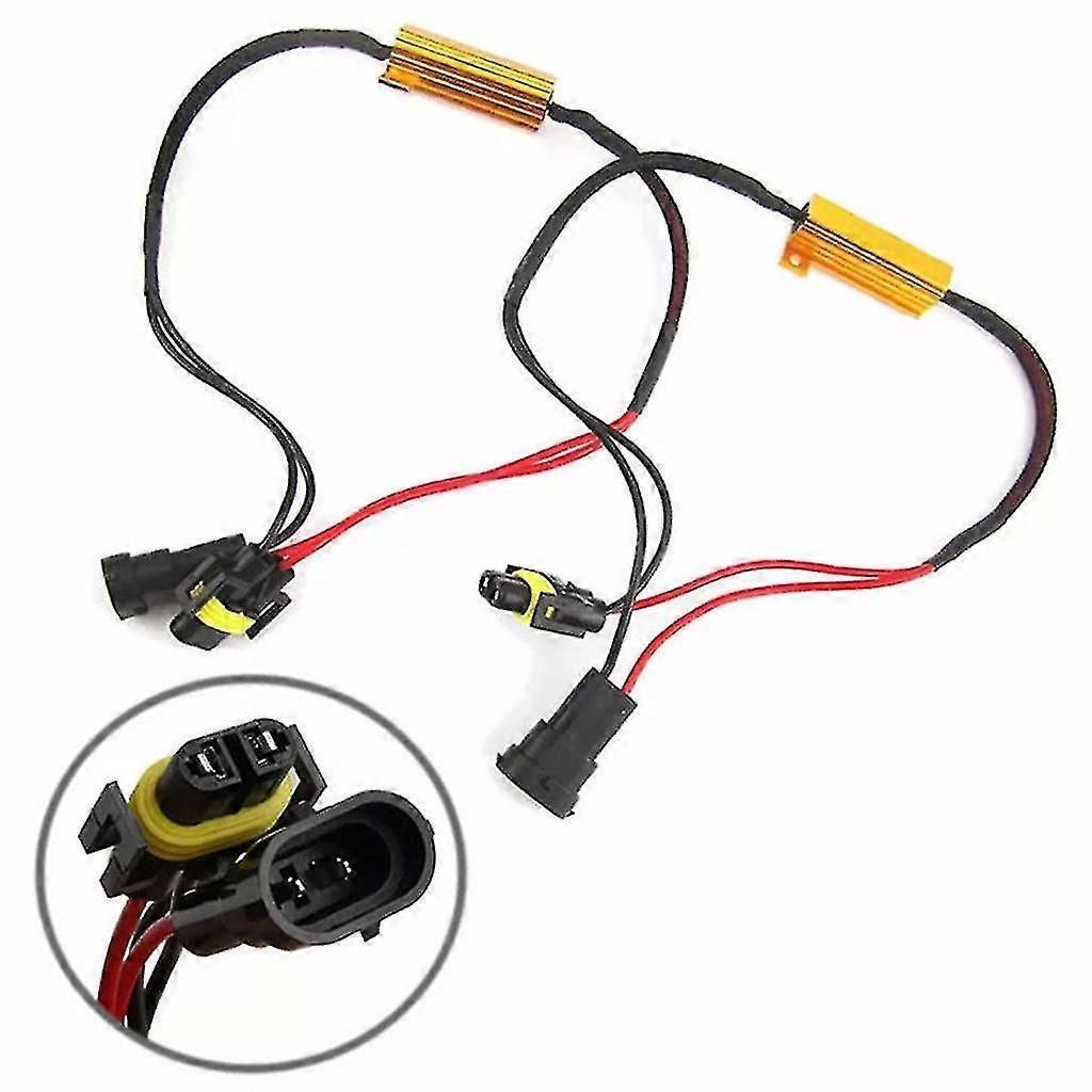2pcs H8 H11 Led Drl Fog Light Canbus Error Free Load Resistor Decoder Canceller