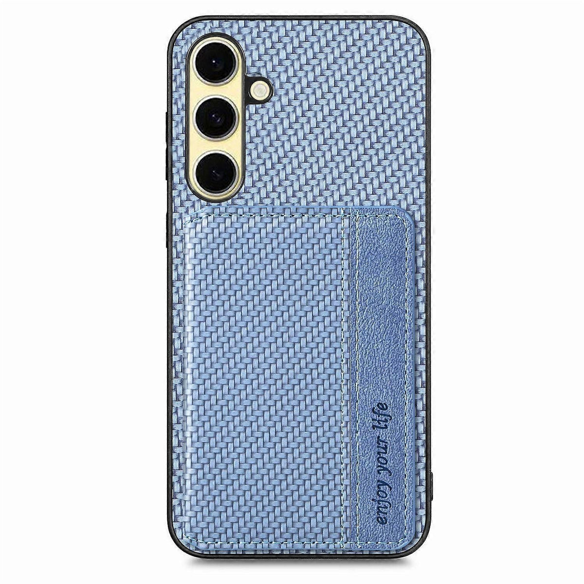 Rfid Blocking Carbon Fiber Leather Case For Samsung Galaxy A56 5G