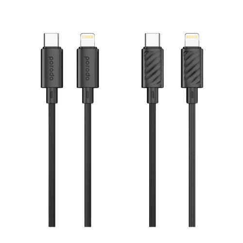 porodo blue usb-c to lightning cable