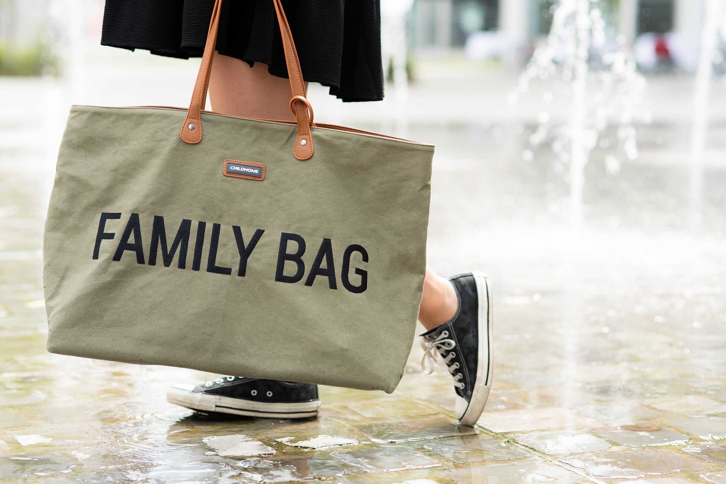 Childhome Family Bag Kaki Canvas