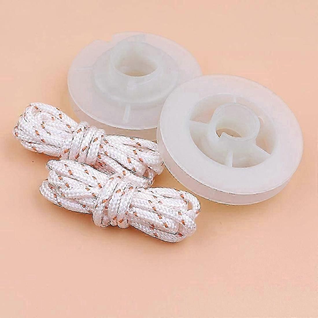 2 Pcs Chainsaw Starter Pulley Fit For 25cc 2500 Chainsaw Chinese Small Chainsaw Starter 2t Rope Whe