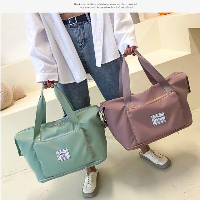 Waterproof Travel Folding Handbag - Compact, Durable & Portable Tote for Travel & Everyday Use