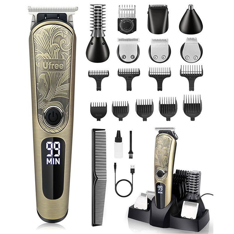 Hair & Body Grooming Kit with 9 Combs
