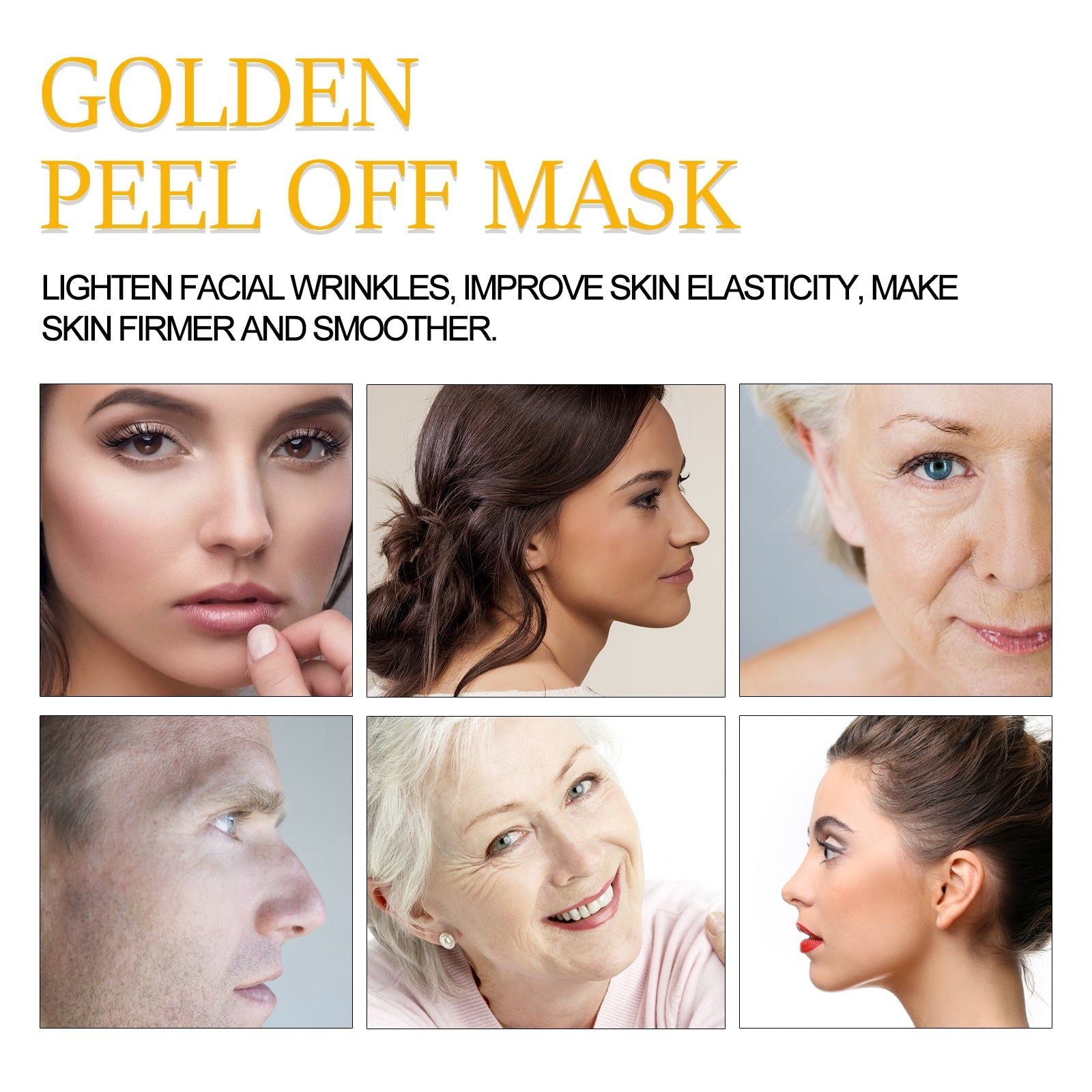 24K Gold Peel Mask for Clear Skin, Blackhead Removal, Anti-Aging, Deep Clean ,80g