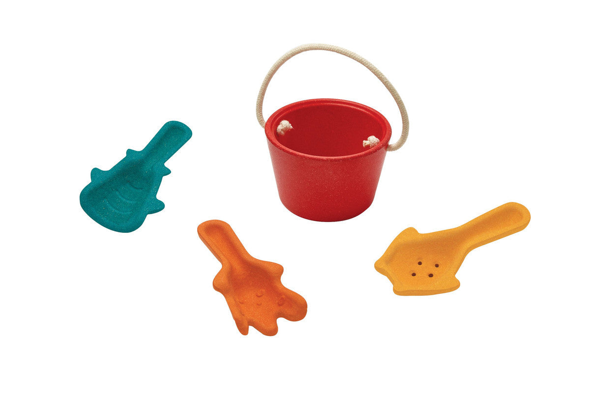 PlanToys Sand Play Set — Wooden Beach Toy
