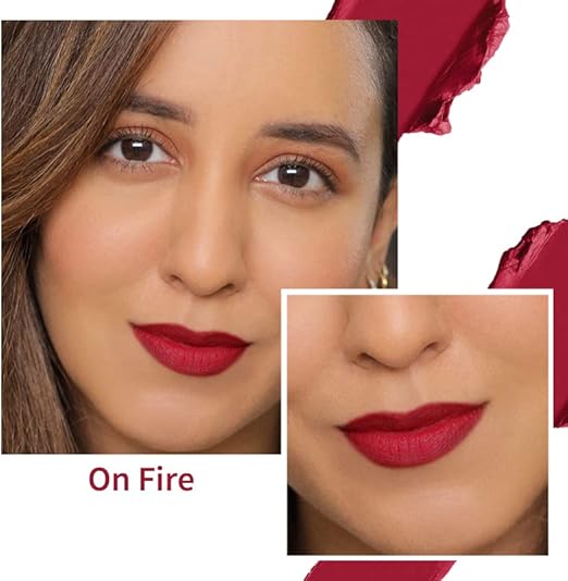 Nykaa So Creme! Creamy Matte Lipstick On Fire