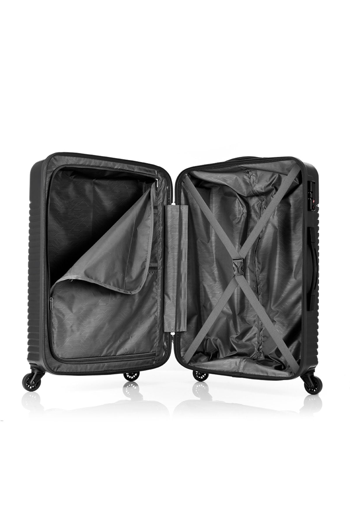 American Tourister Sky Park Hard Shell Spinner Trolley Bag, 68cm, Black